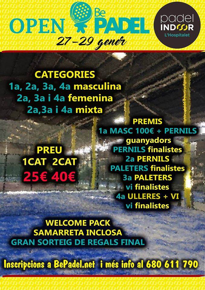 padel indoor hospitalet bepadel